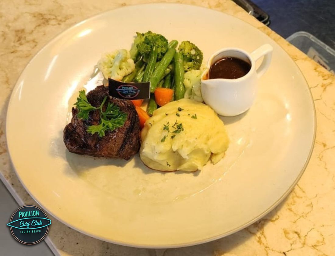 Grilled steak by the beach Grilled steak by the beach