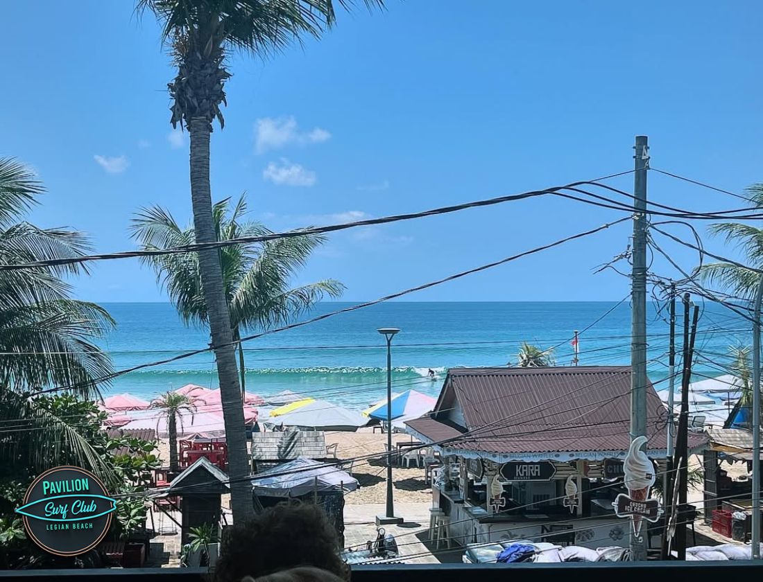 Affordable beachfront dining in Legian Bali at sunset Affordable beachfront dining in Legian Bali at sunset