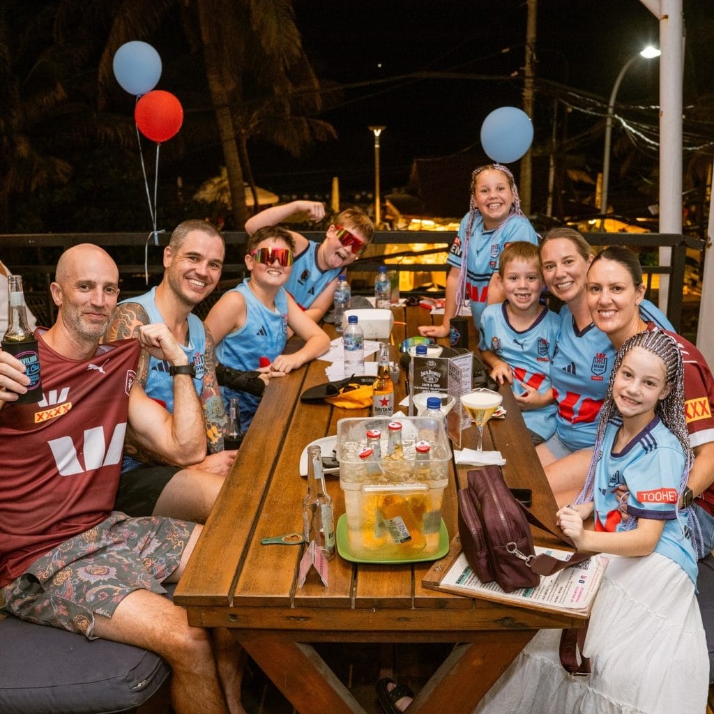 Families and friends watching sport at Pavilion Surf Club
