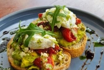Smashed Avo on Toast at Pavilion Surf Club